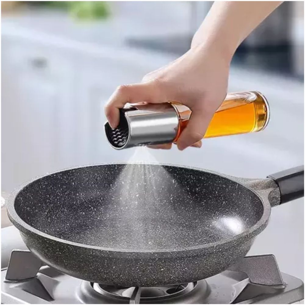 Pulverizador de Aceite en Spray – Botella Recargable para Cocina, Asados y Aderezos