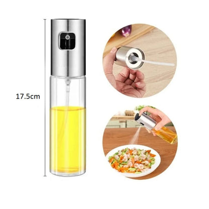 Pulverizador de Aceite en Spray – Botella Recargable para Cocina, Asados y Aderezos