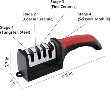 Afilador De Cuchillos 3 En 1