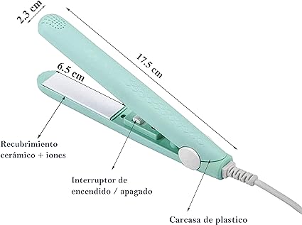 Mini Plancha De Pelo Portátil