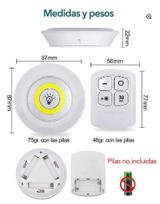 Set 3 Luces LED Adhesivas